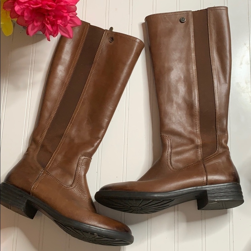 Bussola Talk Brown Leather Boots - Sz 38/8. TB1535C